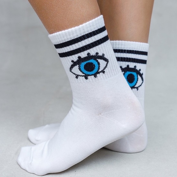 Evil eye cotton socks 2 pack socks - Picture 2 of 2